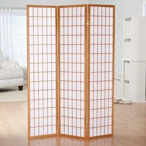 Living Room Furniture GTU Furniture GTU Furniture Japanese Style 3 Panels Wood Shoji Room Divider Screen Oriental for Home/Office (Natural)