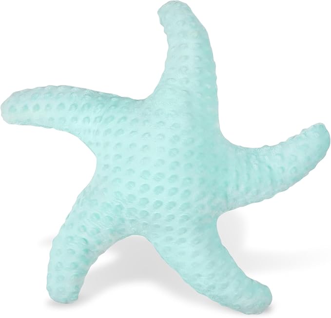Living Room Decor Marble Empire Marble Empire Starfish Pillow for Couch and Bed, Coastal Decor Throw Pillow, Ocean Beach Theme Accent Pillow for Living Room（Aqua）