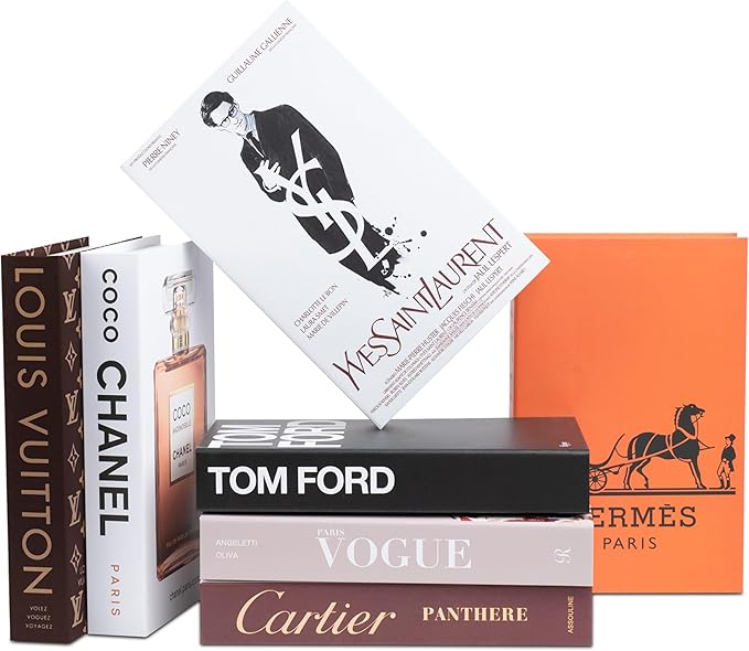 Living Room Furniture PROBENEX Suite Large | 7 PCS Faux Decorative Books for Home Decor | Not Real Books (Cardboard Boxes) | Coffee Table, Bookshelf & Shelf Styling Display Props f