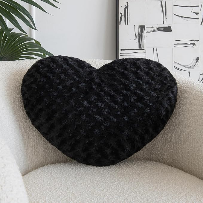 Living Room Decor ZCNYCLAM Heart Pillow, Soft Heart Shaped Pillow with Room Decorative Throw Pillows for Bed Couch Chair Sofa, Heart Shaped Cute Throw Pillow Cushion for Bedroom Li