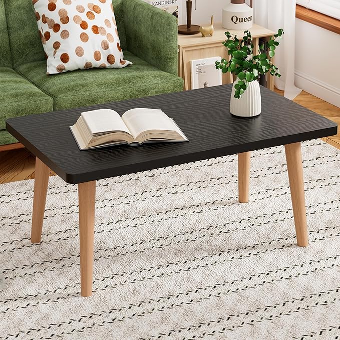 Living Room Furniture FAMIDGE Small Coffee Table for Small Space, Low Table, Floor Table Desk for Sitting on The Floor, Storage Living Room Furniture, Tatami Tea Tables with Solid