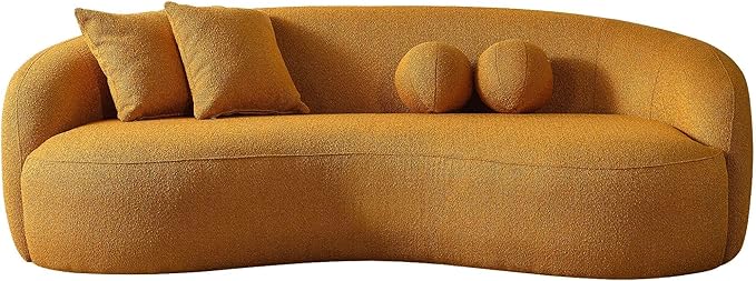 Living Room Decor Generic Drake Japandi Style Curvy Sofa
