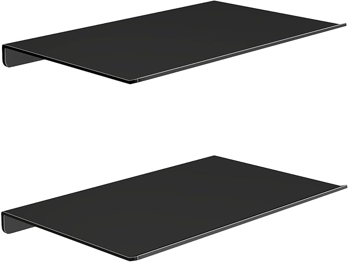 Bathroom Furniture MKO MKO 8" Small Floating Shelves for Wall, Metal Wall Mounted Shelf