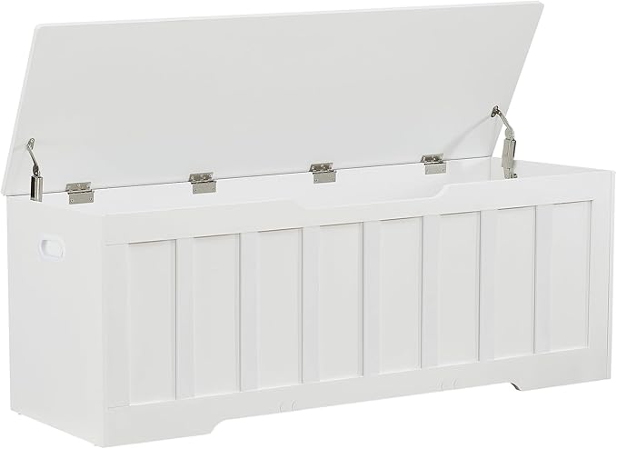 Bedroom Decor VANKILEY VANKILEY 51.2" Storage Chest Extra Large,Storage Bench with 2 Safety Hinges,Shoe Bench,51.2 * 15.7 * 19.1 inches,Wooden Trunk for Bedroom,livingroom,entryway